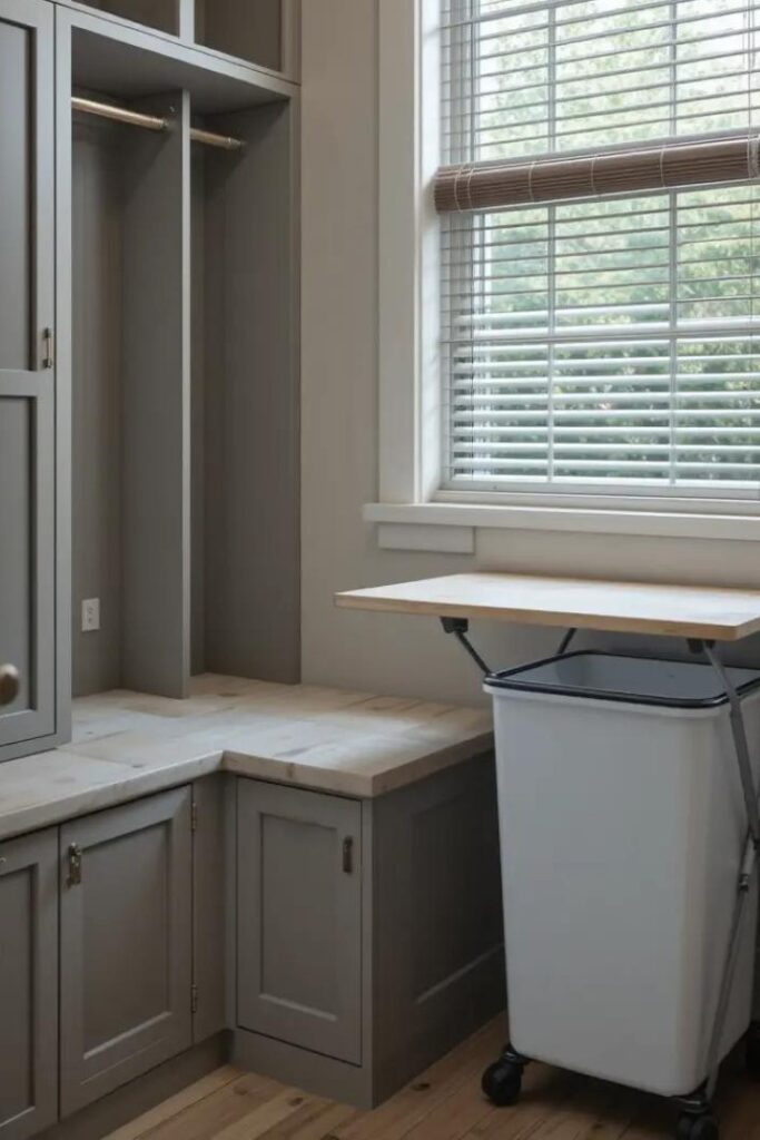 laundry room with a built-in storage.