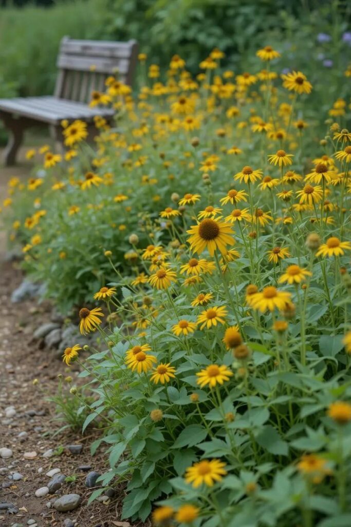 A native plant garden bed.