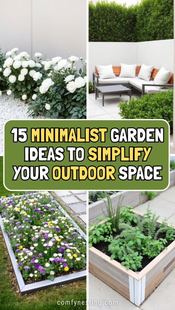 15 minimalist garden ideas to simplify your outdoor space.
