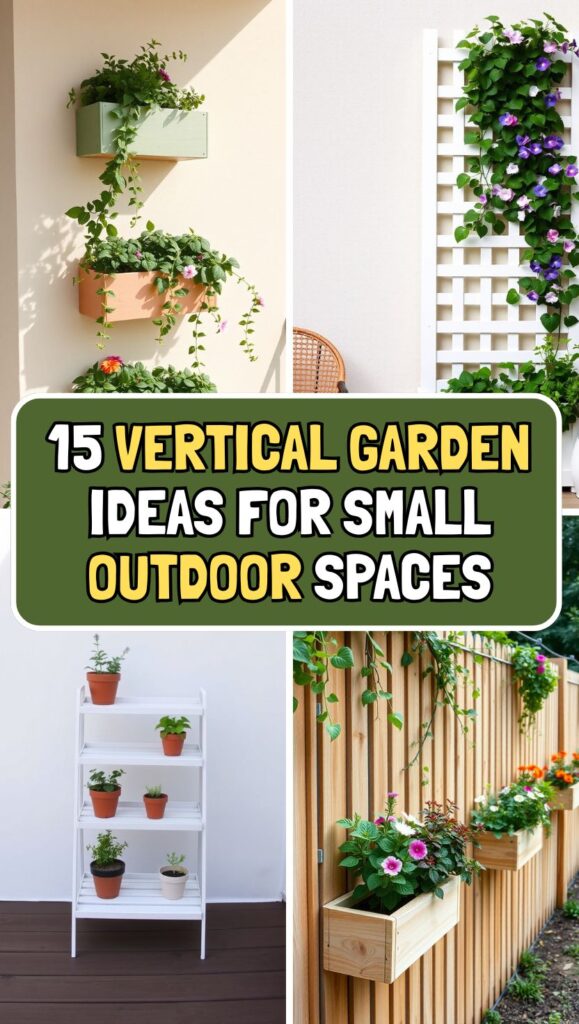 15 vertical garden ideas for small outdoor spaces.