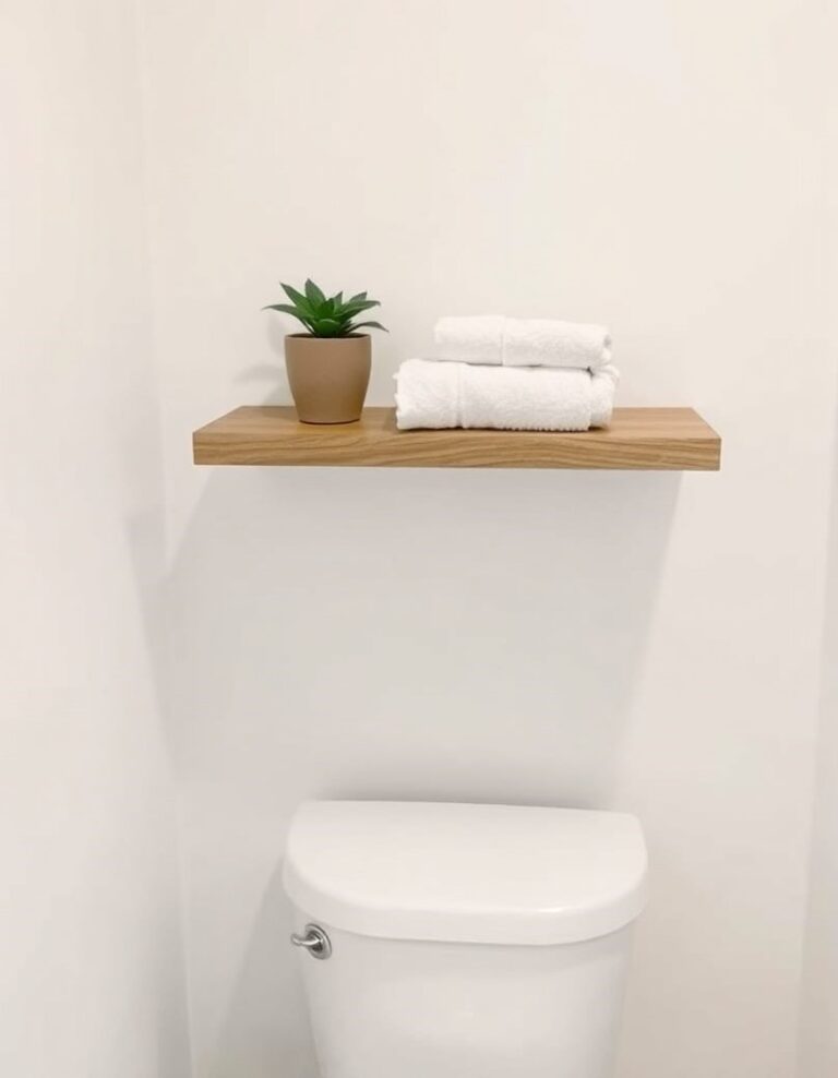 How to Install a Shelf Above the Toilet for Extra Bathroom Storage