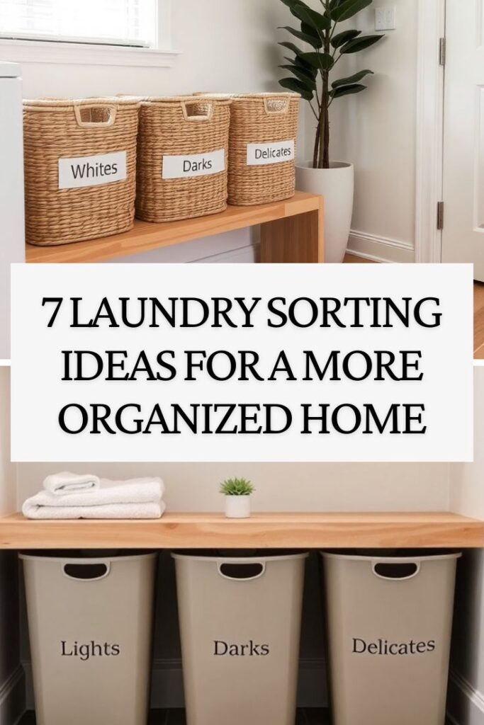 7 laundry sorting ideas for a more organized home.