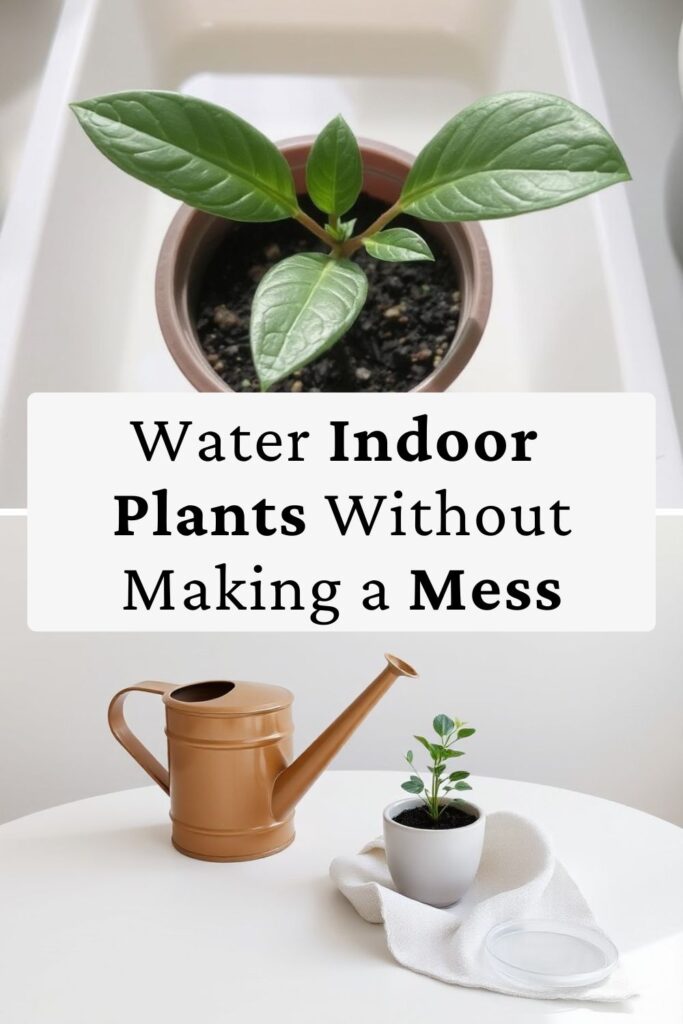 Water indoor plants without making a mess.