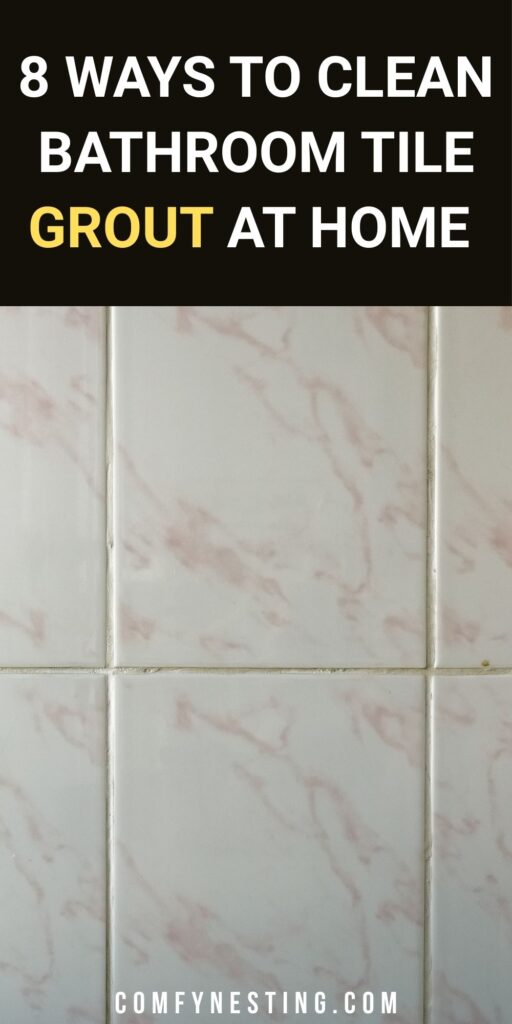 Learn how to clean bathroom tile grout using hydrogen peroxide, dish soap, bleach, steam, and commercial cleaners. Methods for removing mold, stains, and buildup from grout lines.